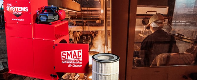 SMAC Mini for crane cabs efficiently filter for operator safety and comfort