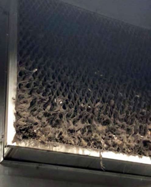 Dirty HVAC filters need replacement every 1 to 3 days