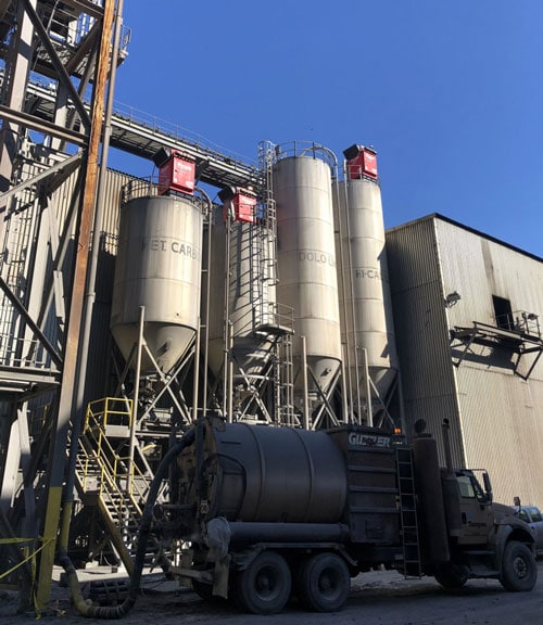 SMAC Bin Vents installed on top of storage silos